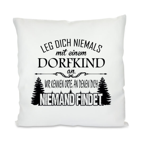 Kissen mit Motiv - Modell: Dorfkind